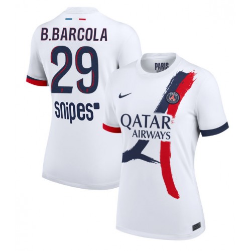 Paris Saint-Germain Bradley Barcola #29 Replica Away Stadium Shirt for Women 2025-26 Short Sleeve Paris Saint-Germain Bradley Barcola #29 Replica Away Stadium Shirt for Women 2025-26 Short Sleeve